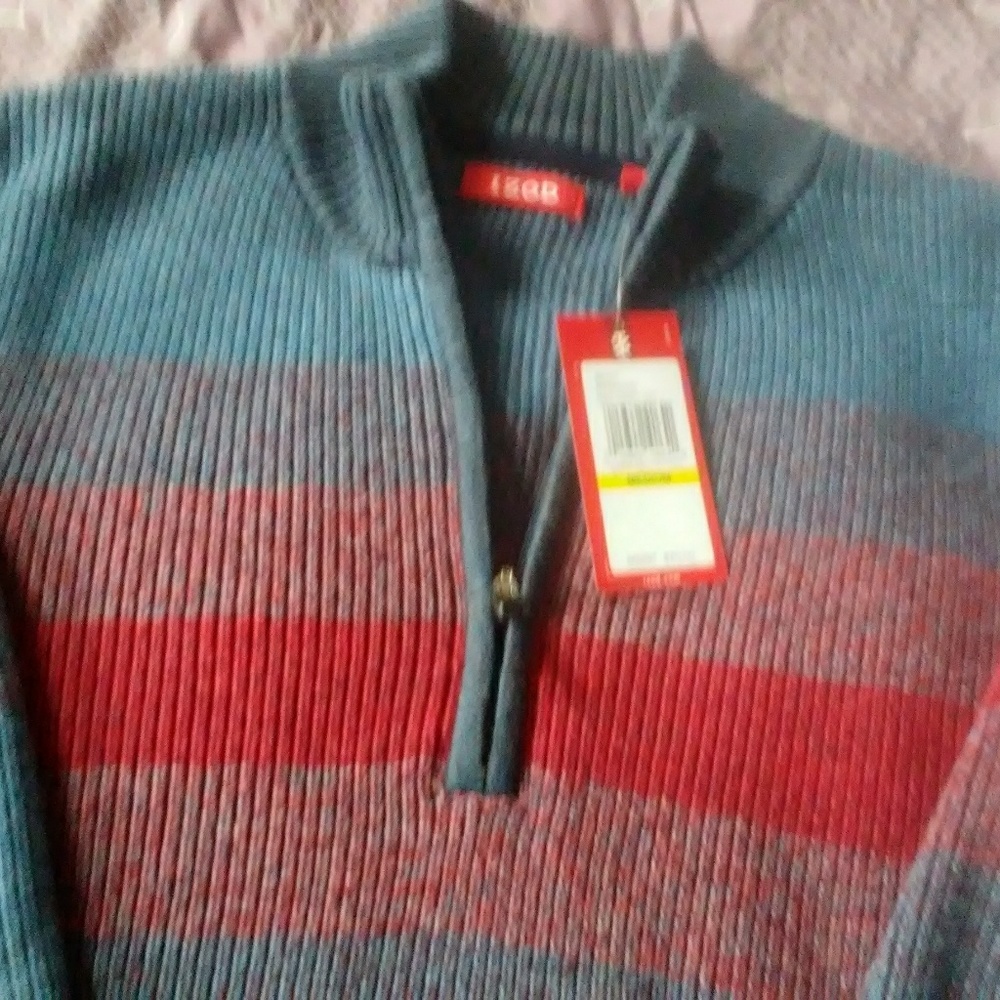 Izod Men's Size M Dark Indigo Sweater